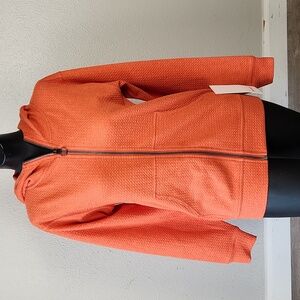 Lululemon All Yours Zip Hoodie Bubble Dot Heathered Brick Size 2